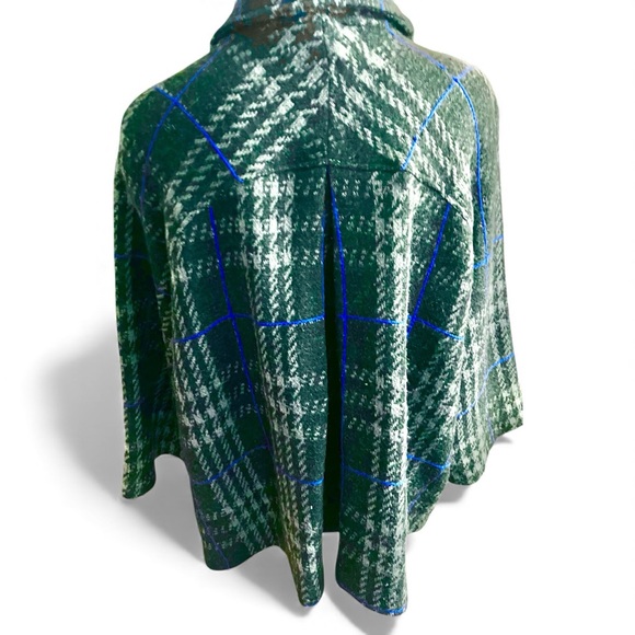 grey plaid retro swing topper coat by Viki International, 3x - Picture 4 of 4